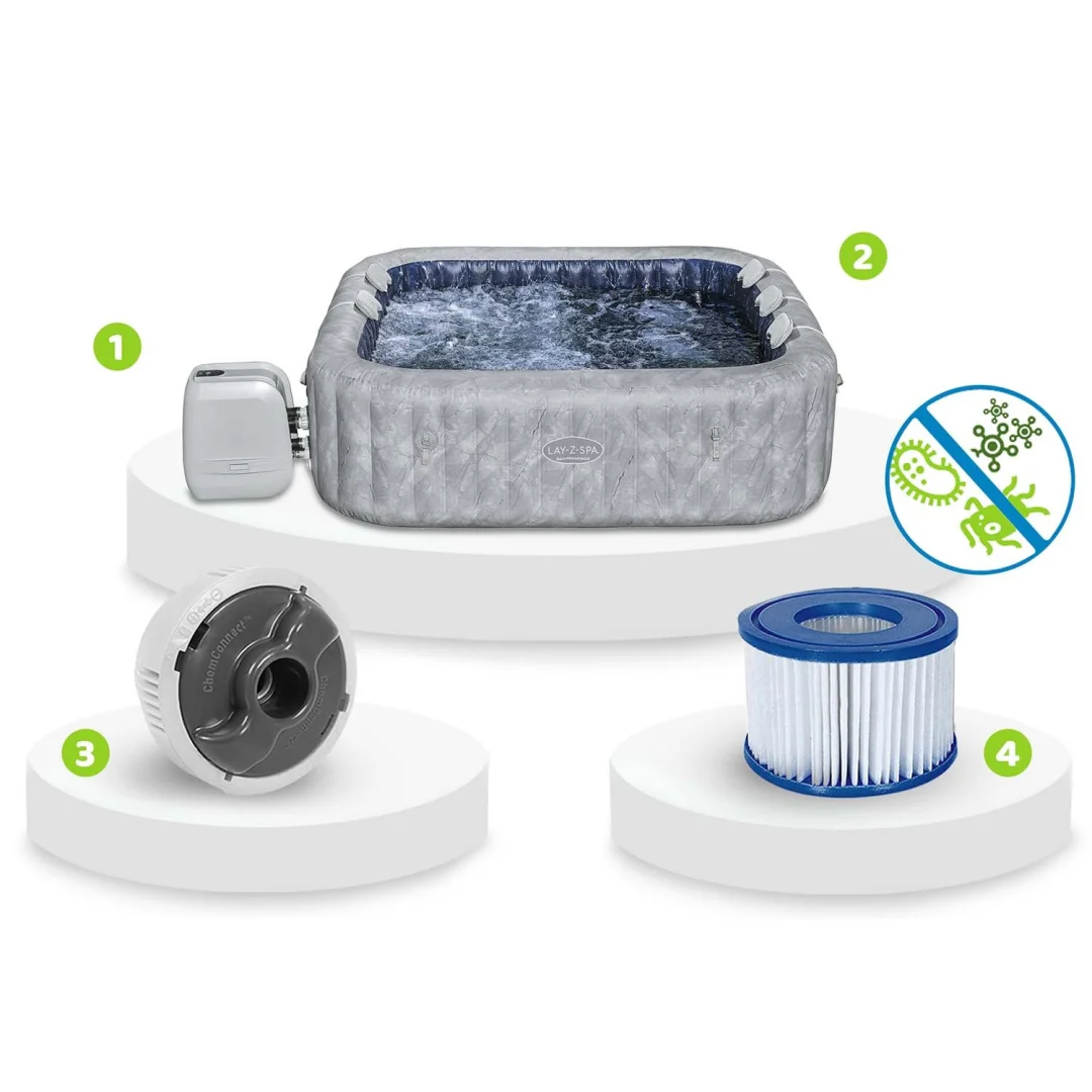 Lay-Z San Francisco Napuhani Spa za 7 osoba Bestway 60161_15