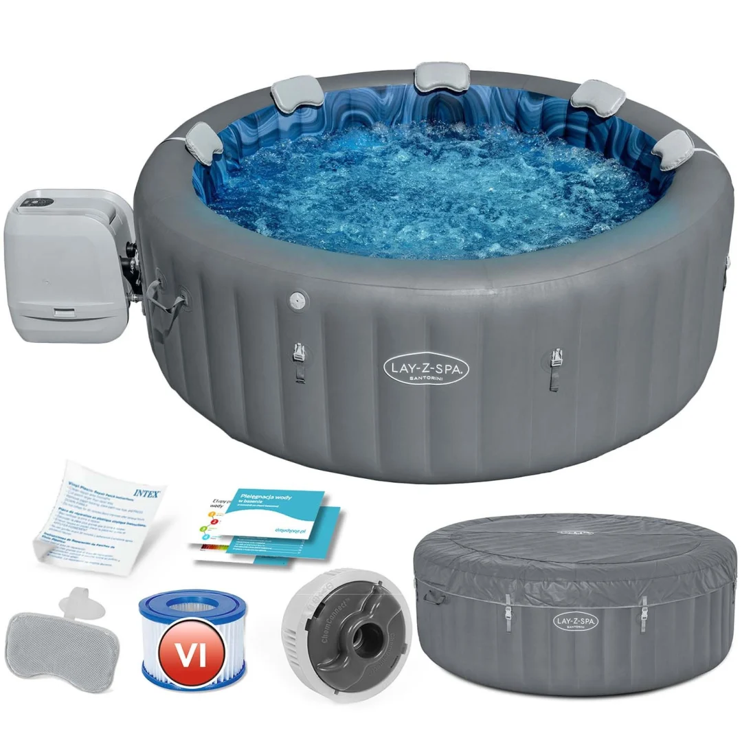 Lay-Z Santorini Napuhavanje Spa 7 osoba Bestway 60075_1