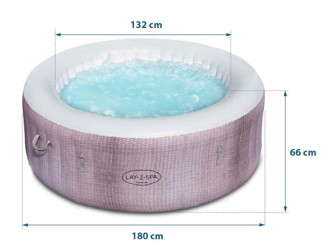 Lay-Z-Spa Cancun - napuhljivi masažni bazen za 4 osobe Bestway 60003_7