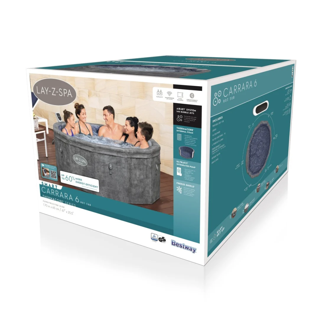 Lay-Z-Spa Carrara SMART jacuzzi s zračnom mlaznicom BESTWAY_9