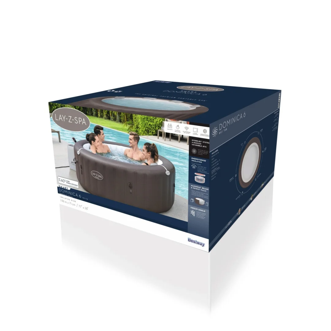 Lay-Z-Spa Dominica SMART HydroJet jacuzzi BESTWAY_12