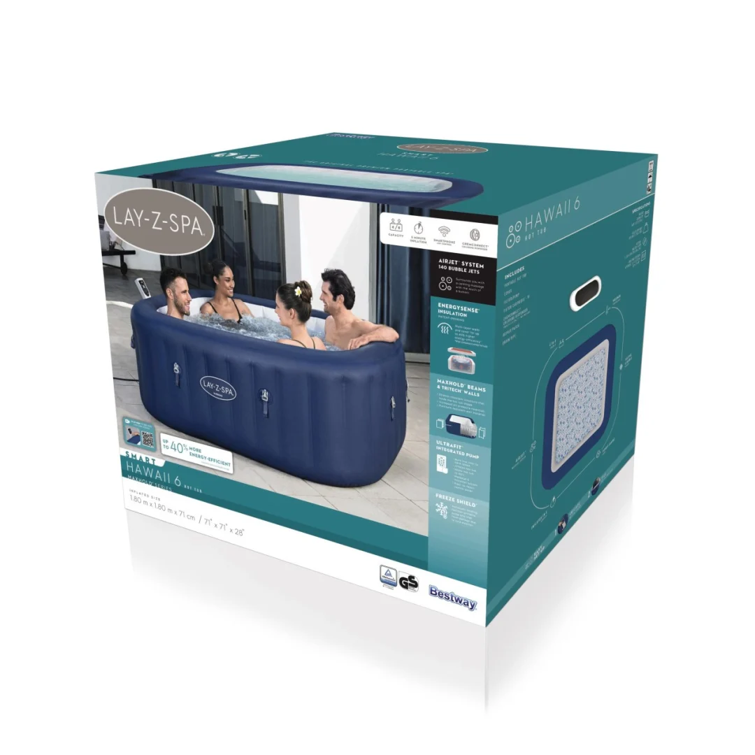 Lay-Z-Spa HAWAII SMART jacuzzi s zračnom mlaznicom BESTWAY_9