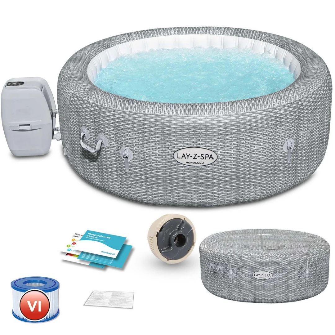 Lay-Z-Spa Honolulu - napuhljivi masažni bazen za 6 osoba Bestway 60019_1