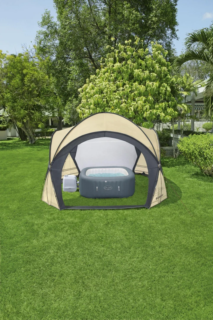Lay-Z-Spa Jacuzzi šator zaštitni paviljon 390x390x255cm BESTWAY + mreže protiv komaraca + uklonjiva_13