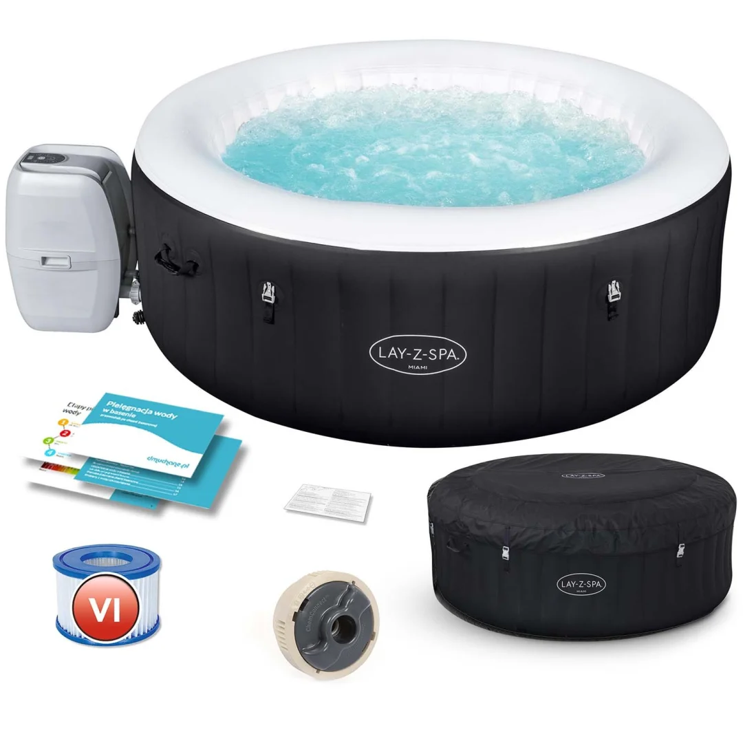 Lay-Z-Spa Miami - napuhljivi masažni bazen za 4 osobe Bestway 60001_1