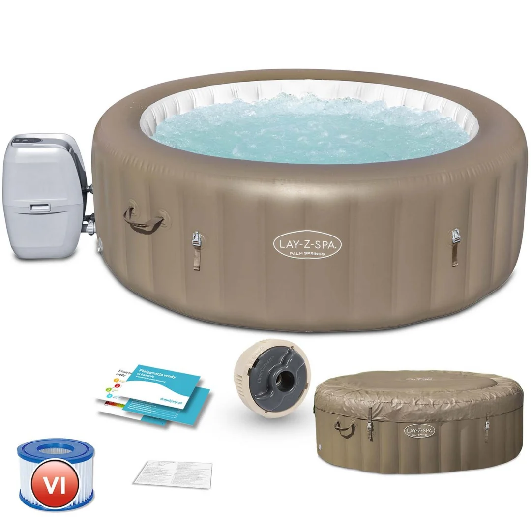 Lay-Z-Spa Palm Springs - napuhljivi masažni bazen za 6 osoba Bestway 60017_1