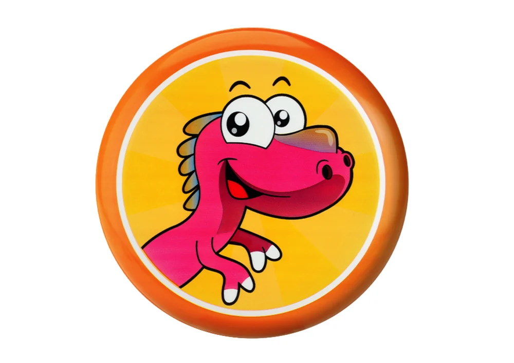 Leteći disk frizbi s dinosaurom narančasti Ø 20 cm_2
