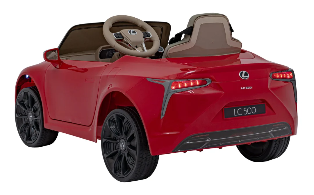 Lexus LC500 Dječji autosjedalica na baterije, crvena + daljinski upravljač + spori start + EVA_10