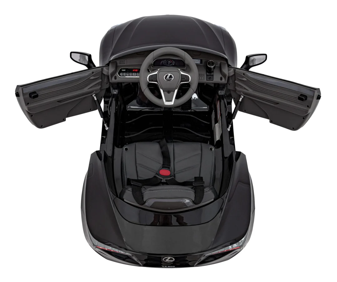Lexus LC500 Dječji na baterije, crni + daljinski upravljač + spori start + EVA + audio LED, crna_11