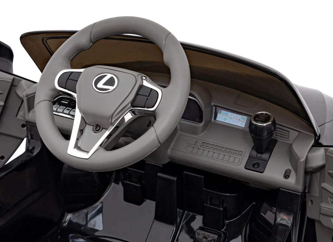Lexus LC500 Dječji na baterije, crni + daljinski upravljač + spori start + EVA + audio LED, crna_12