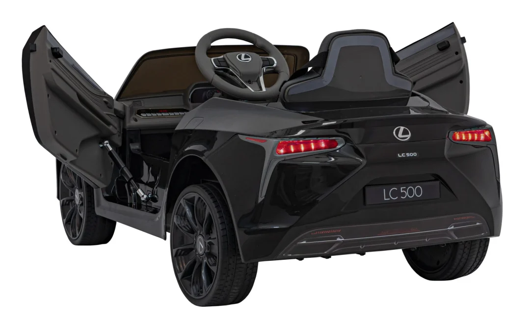 Lexus LC500 Dječji na baterije, crni + daljinski upravljač + spori start + EVA + audio LED, crna_7