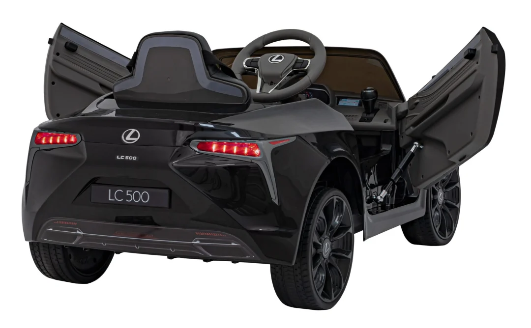 Lexus LC500 Dječji na baterije, crni + daljinski upravljač + spori start + EVA + audio LED, crna_9