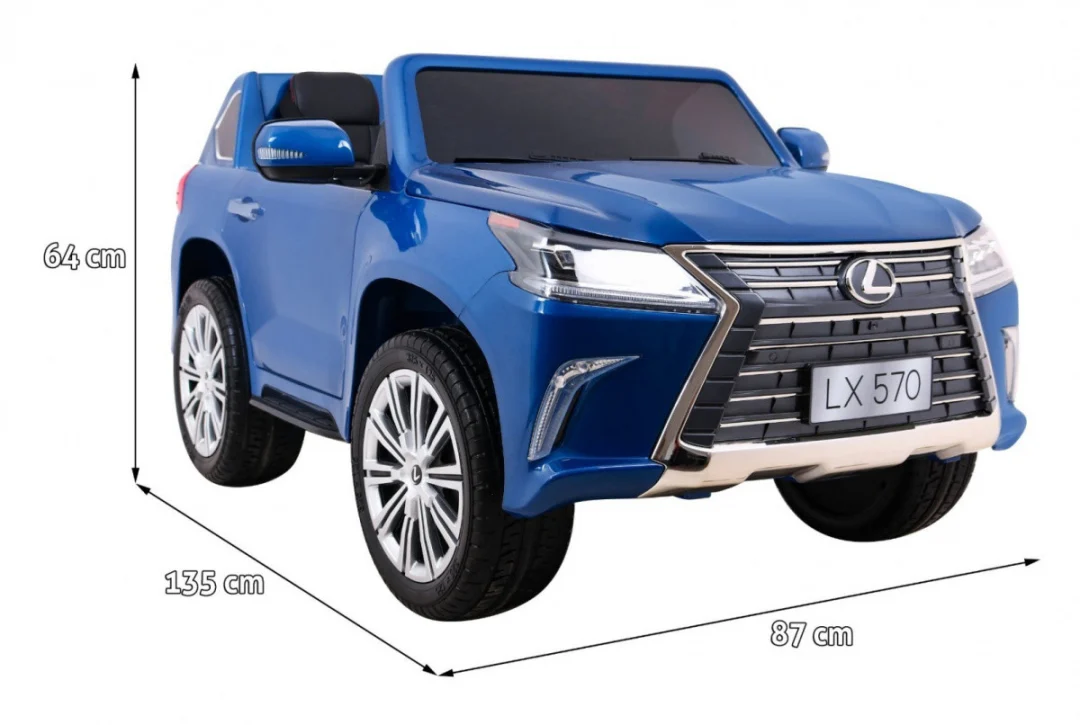 Lexus LX570 Obojeni automobil za 2 djece Plavi SUV + daljinski upravljač, plava_2