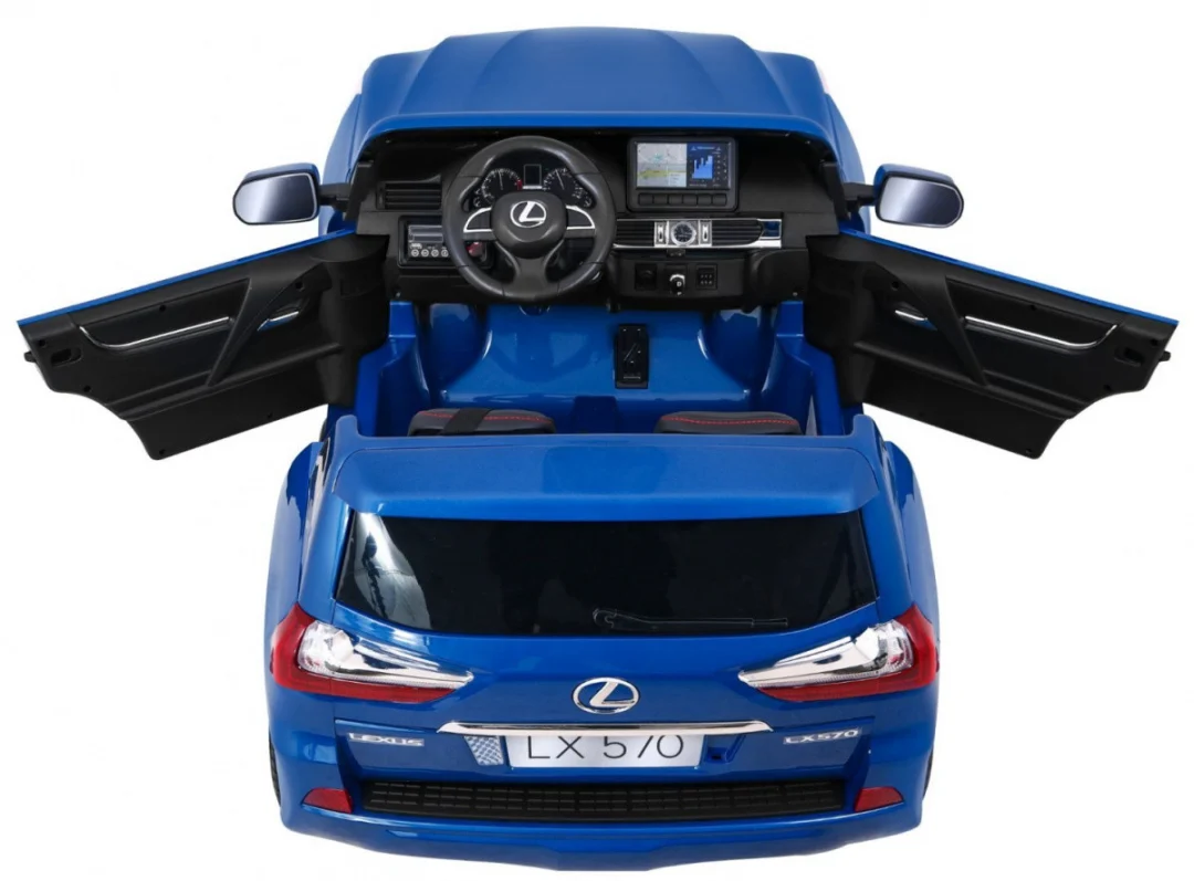 Lexus LX570 Obojeni automobil za 2 djece Plavi SUV + daljinski upravljač, plava_8