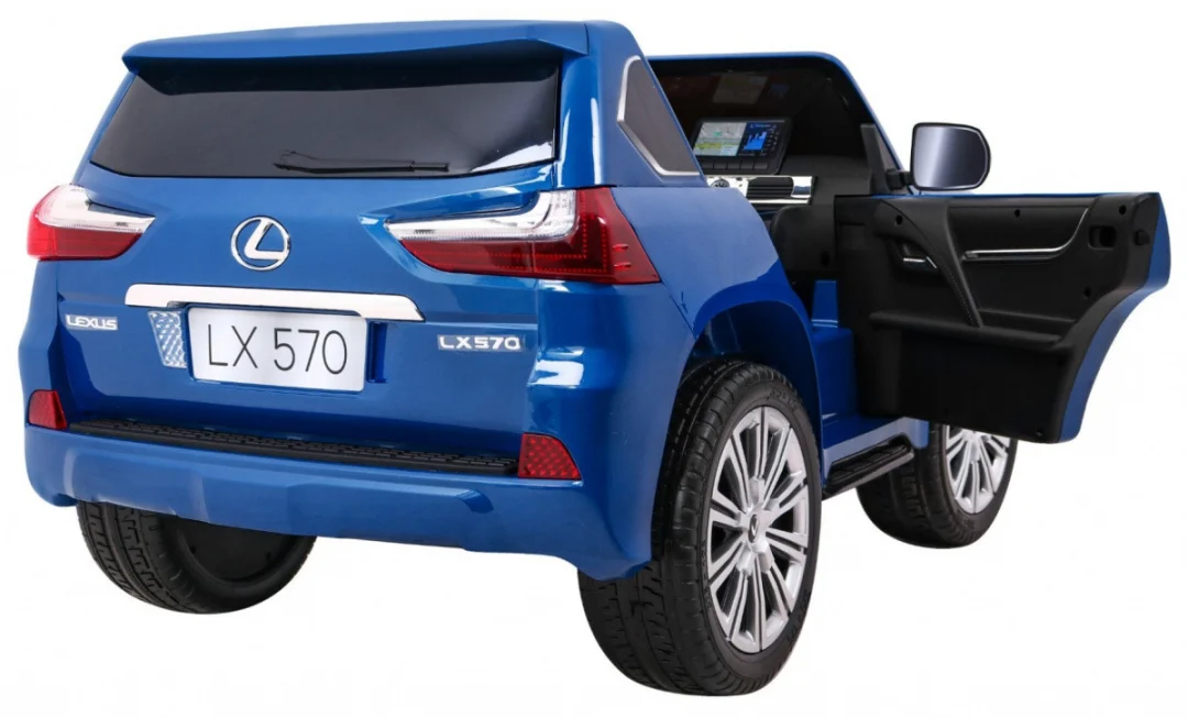 Lexus LX570 Obojeni automobil za 2 djece Plavi SUV + daljinski upravljač, plava_9