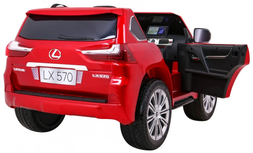 Lexus LX570 Obojeni automobil za 2 djece crveni SUV + daljinski upravljač, crvena_10