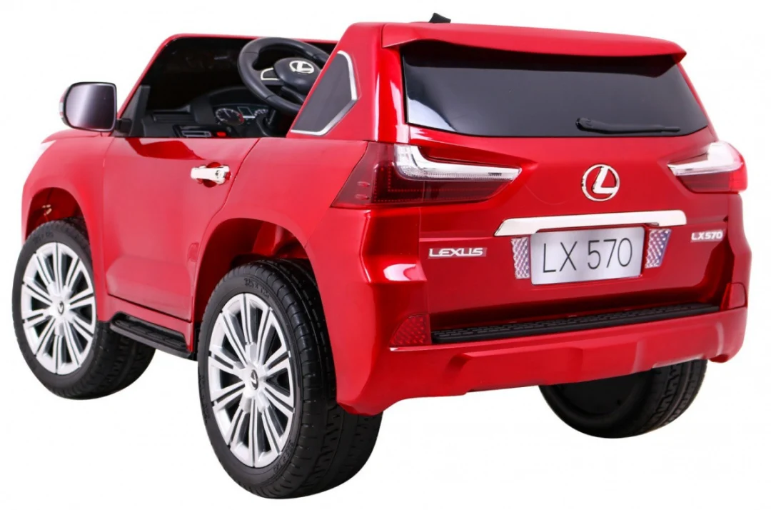 Lexus LX570 Obojeni automobil za 2 djece crveni SUV + daljinski upravljač, crvena_5