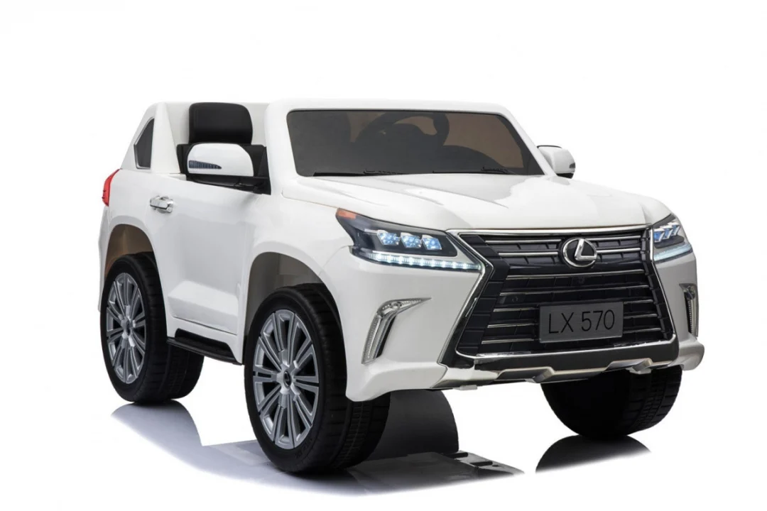 Lexus LX570 dječji automobil s 2 sjedala, bijeli + daljinski upravljač + EVA kotači + MP3, bijela_17