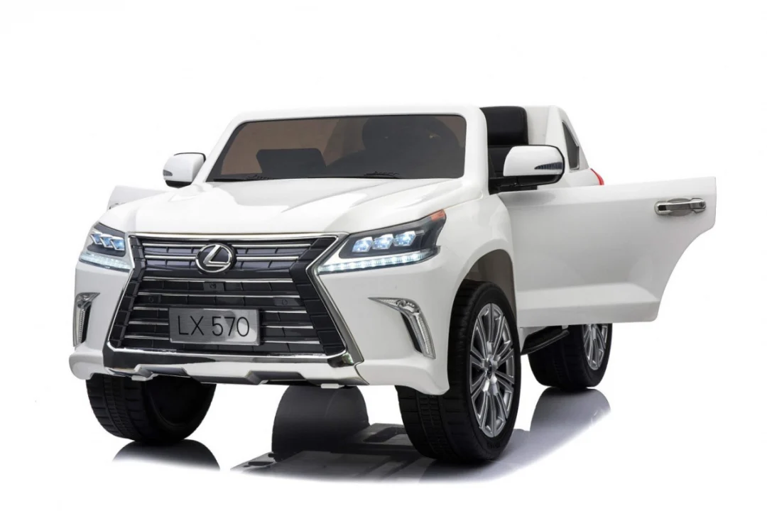 Lexus LX570 dječji automobil s 2 sjedala, bijeli + daljinski upravljač + EVA kotači + MP3, bijela_20
