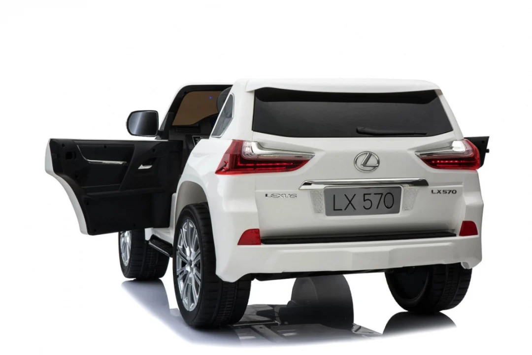 Lexus LX570 dječji automobil s 2 sjedala, bijeli + daljinski upravljač + EVA kotači + MP3, bijela_21