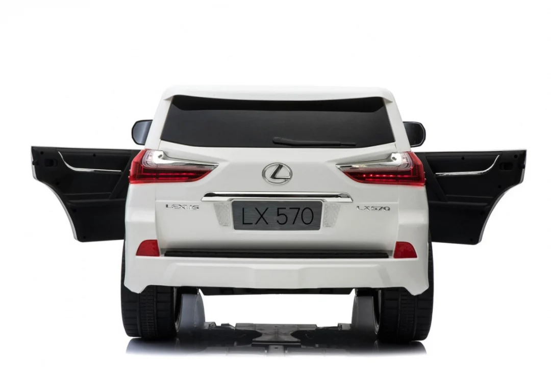 Lexus LX570 dječji automobil s 2 sjedala, bijeli + daljinski upravljač + EVA kotači + MP3, bijela_22