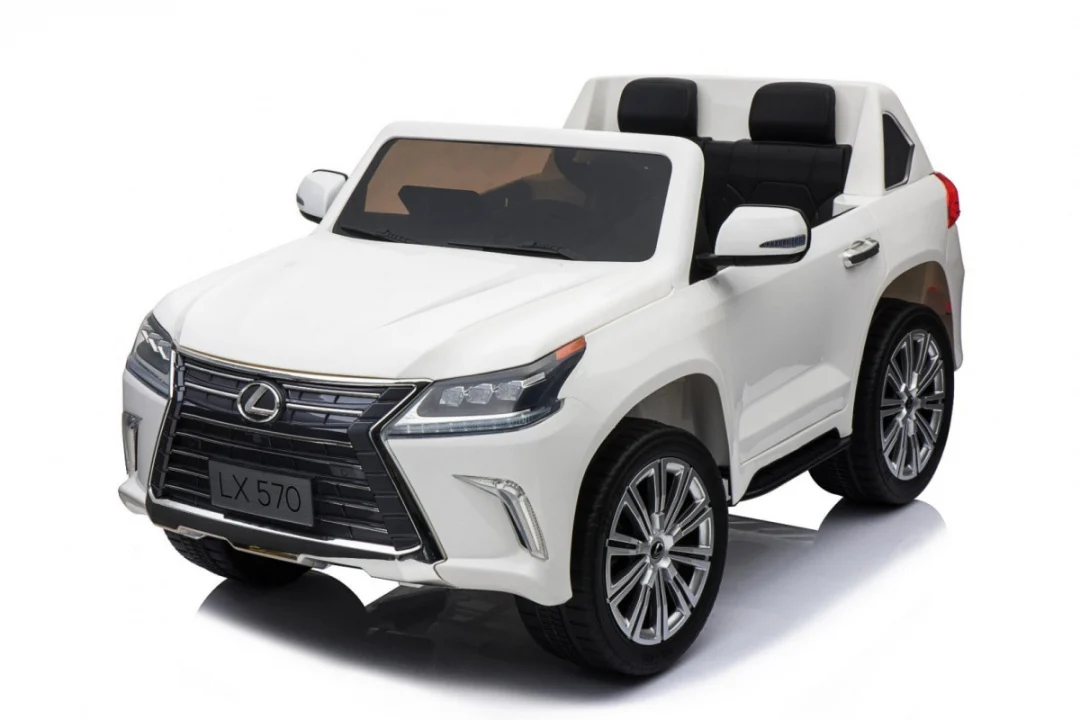 Lexus LX570 dječji automobil s 2 sjedala, bijeli + daljinski upravljač + EVA kotači + MP3, bijela_23