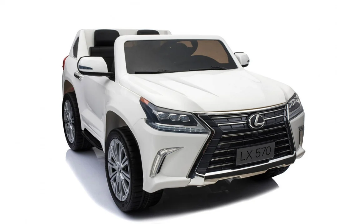 Lexus LX570 dječji automobil s 2 sjedala, bijeli + daljinski upravljač + EVA kotači + MP3, bijela_24