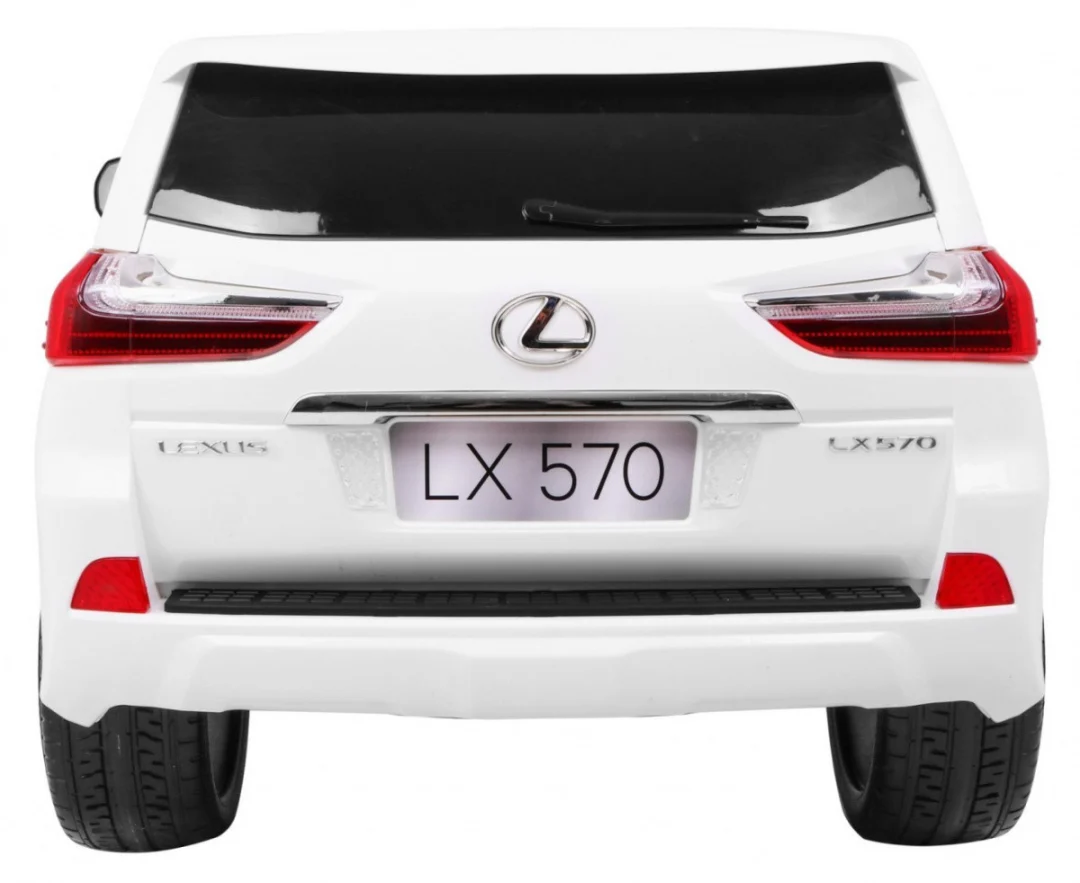 Lexus LX570 dječji automobil s 2 sjedala, bijeli + daljinski upravljač + EVA kotači + MP3, bijela_6