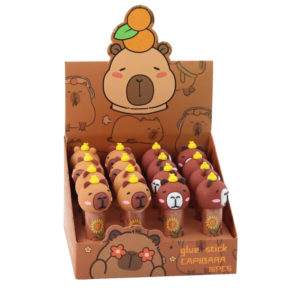 Ljepilo u stiku Školski ured Capybara smeđa_3
