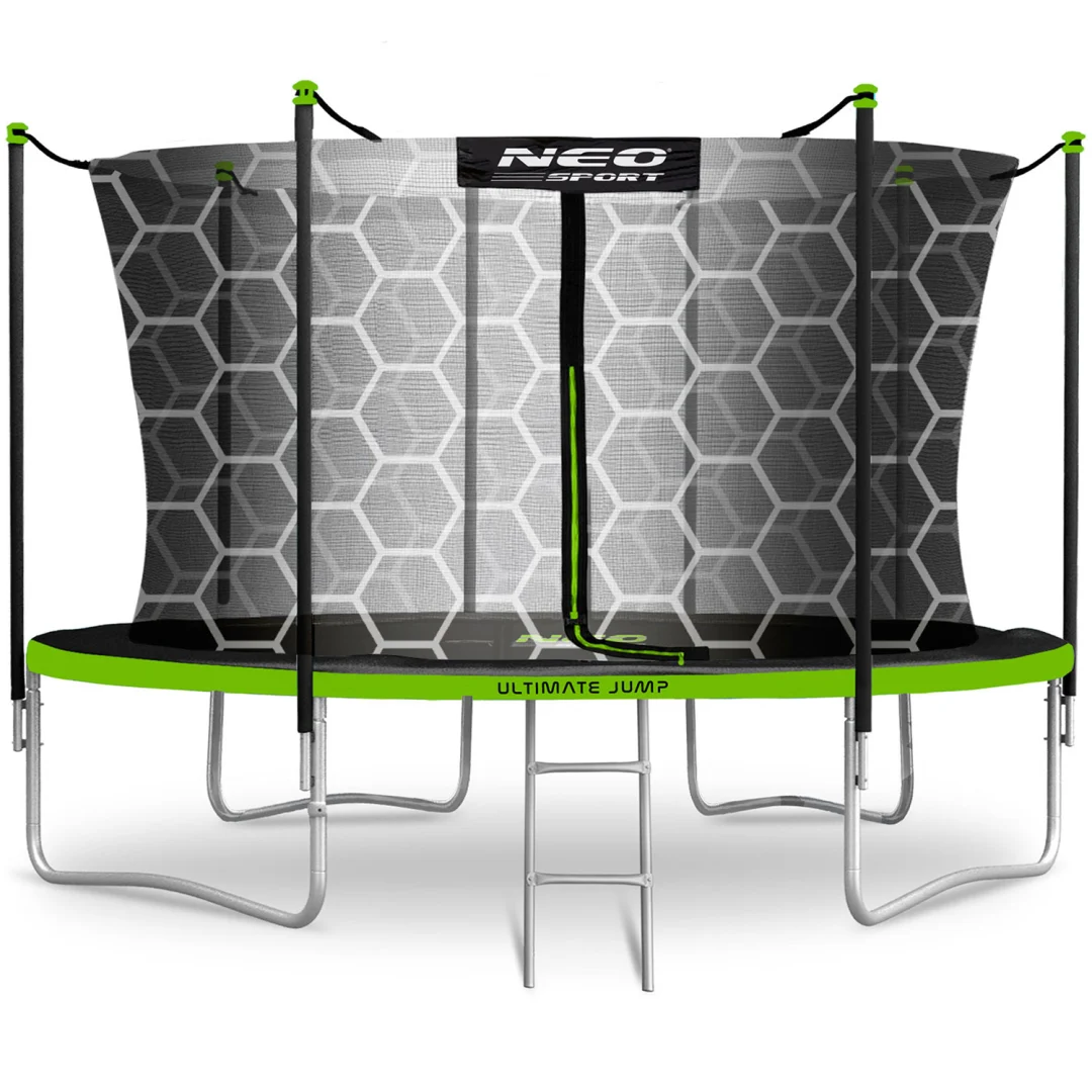 Ljestve za trampolin Neo-Sport 2 stepenice, 312–435 cm (10–14 stopa)_3