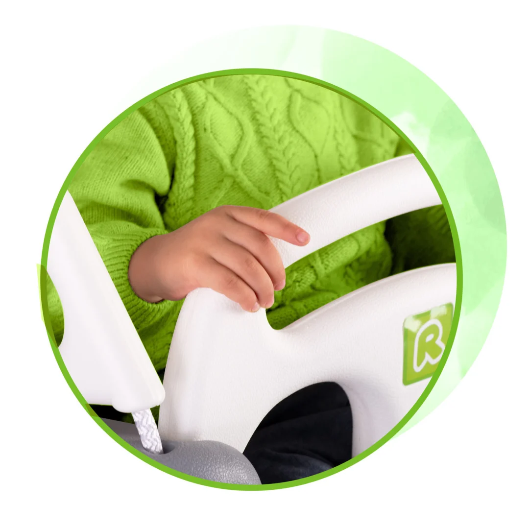 Ljuljačka s kantom Ricokids 3 u 1 slon, siva i zelena_4