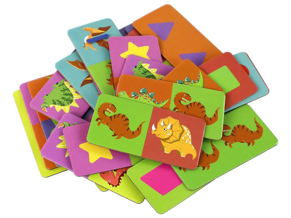 Logička igra Dvostrana slagalica Domino Dinosauri 10 cm x 5 cm 28 dijelova_2
