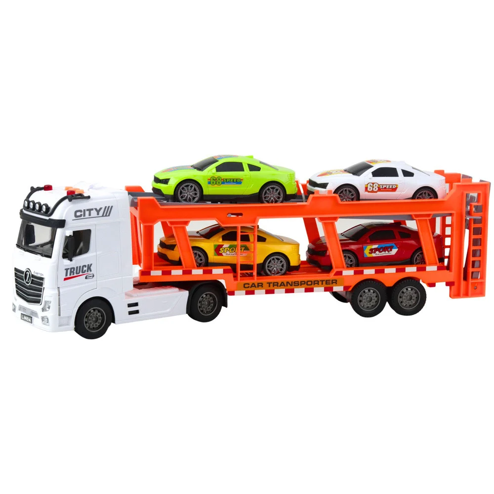 Lora kamion vučna služba, set 4 automobila, svjetla i zvuk, 57 cm_2