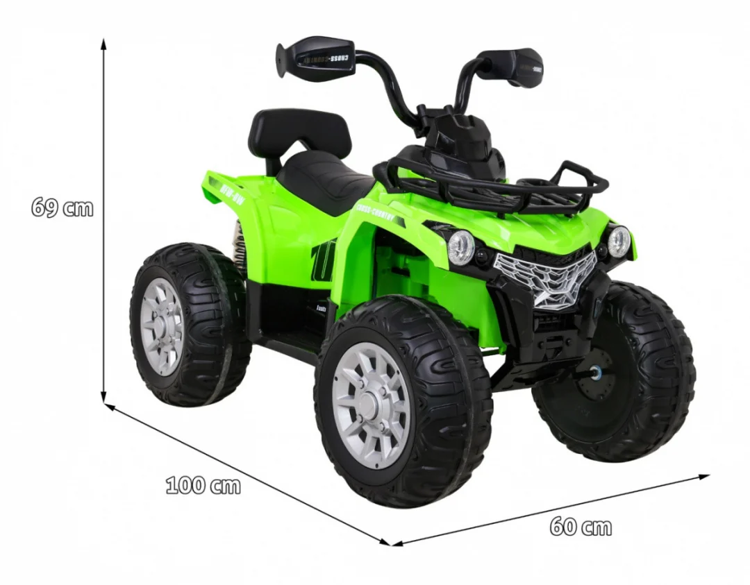 Luđačko zeleno quad vozilo quad na akumulator_2