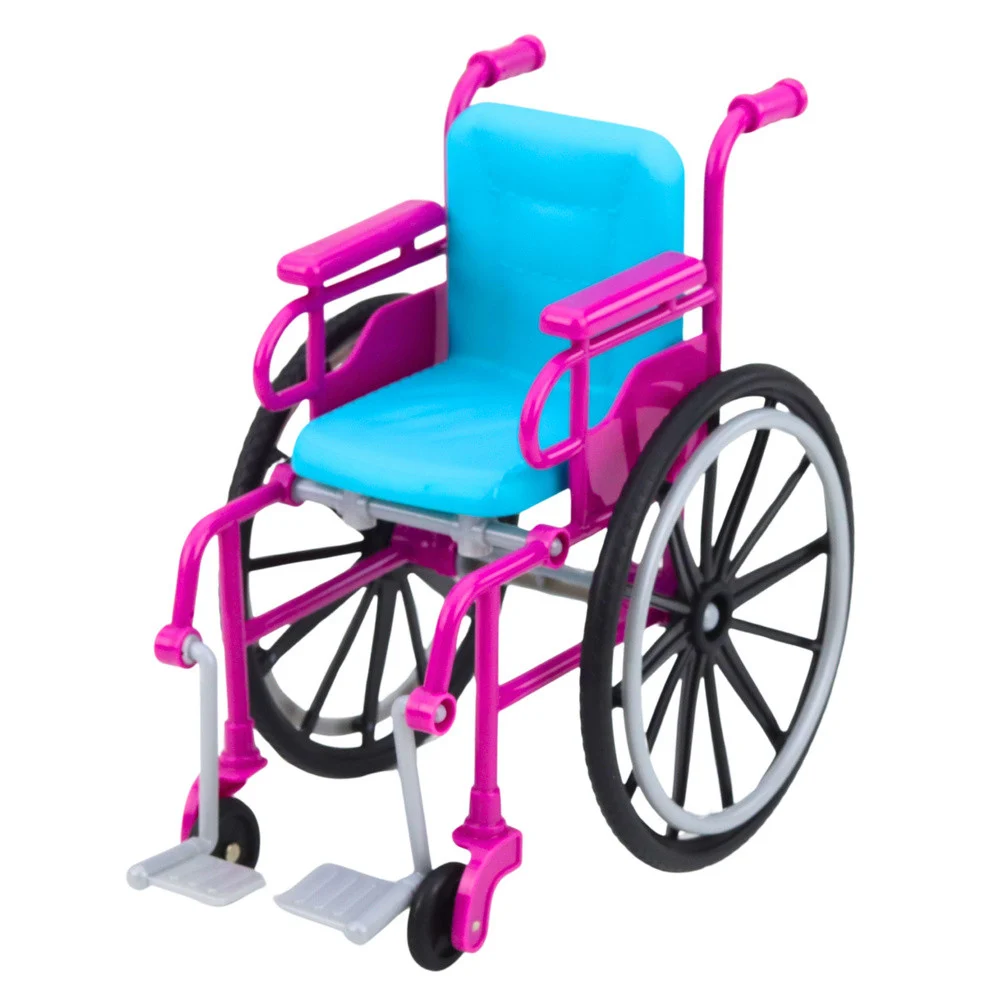 Lutka Anlily 30 cm u žutoj haljini, invalidska kolica i gipsani dodaci_4