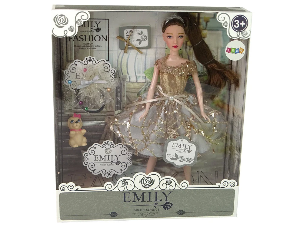 Lutka Emily tamnokosa s psom_5