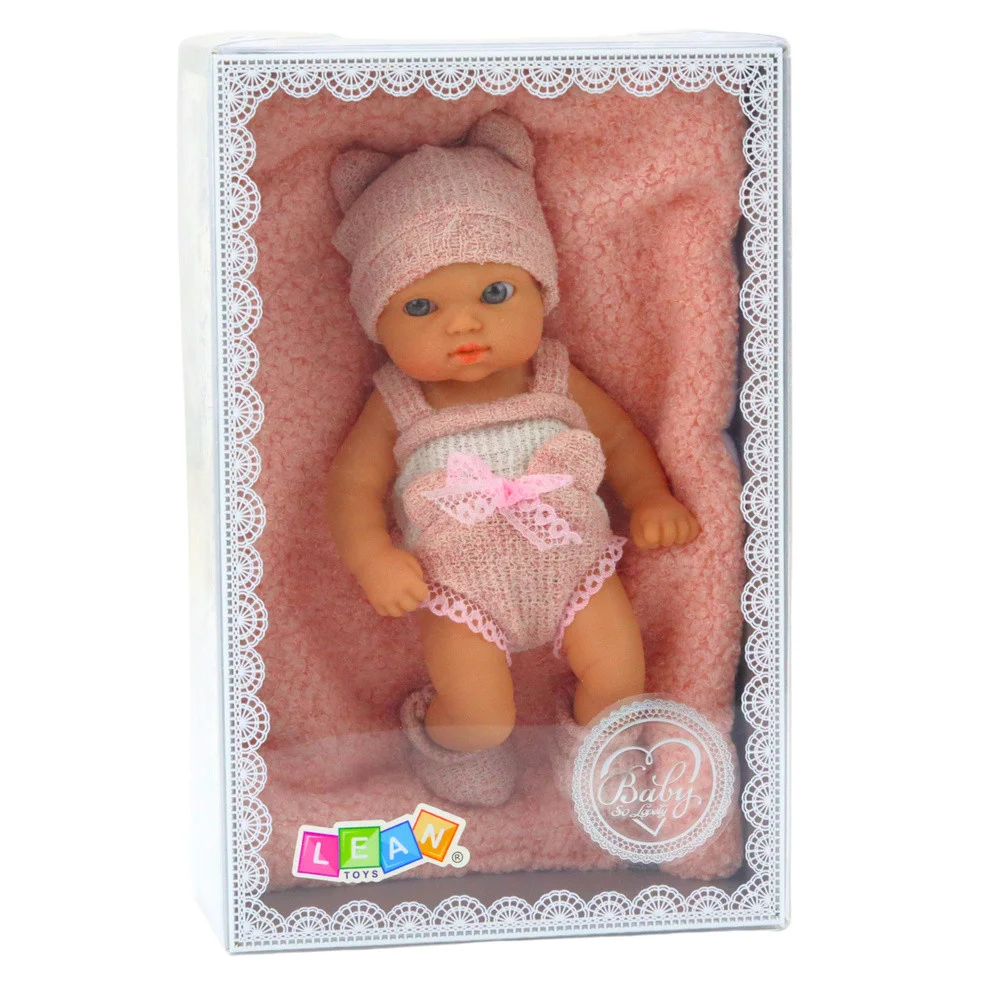Lutka beba s dekicom bijelo-ružičasta 18 cm_4