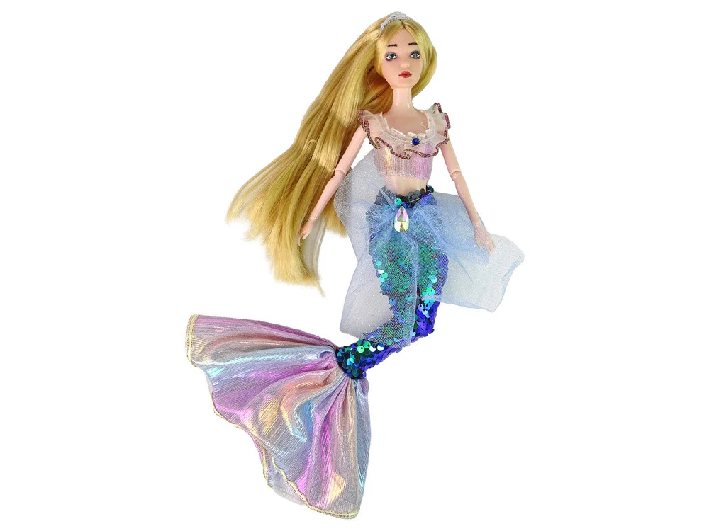 Lutka sirena Emily zeleni rep s tuljanom_2