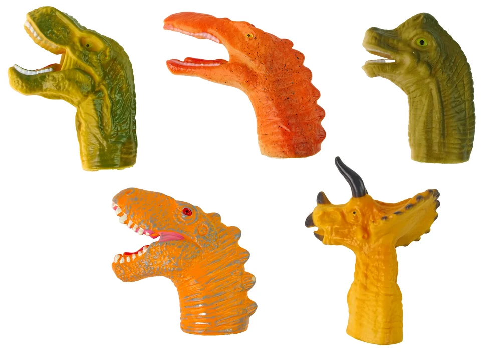 Lutke za prste dinosauri 5 kom ~8 cm_2