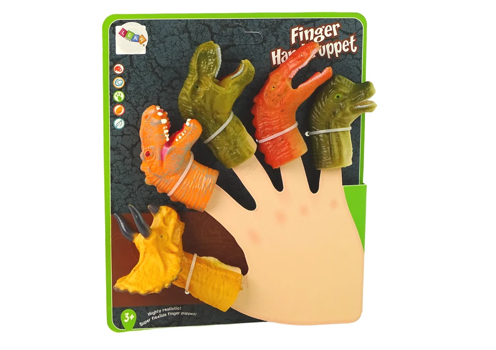 Lutke za prste dinosauri 5 kom ~8 cm_3