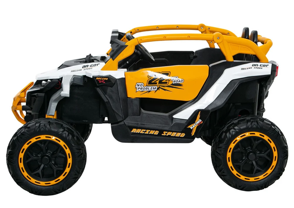 M3 Žuto-bijelo vozilo na baterije 4x4 auto na akumulator_4