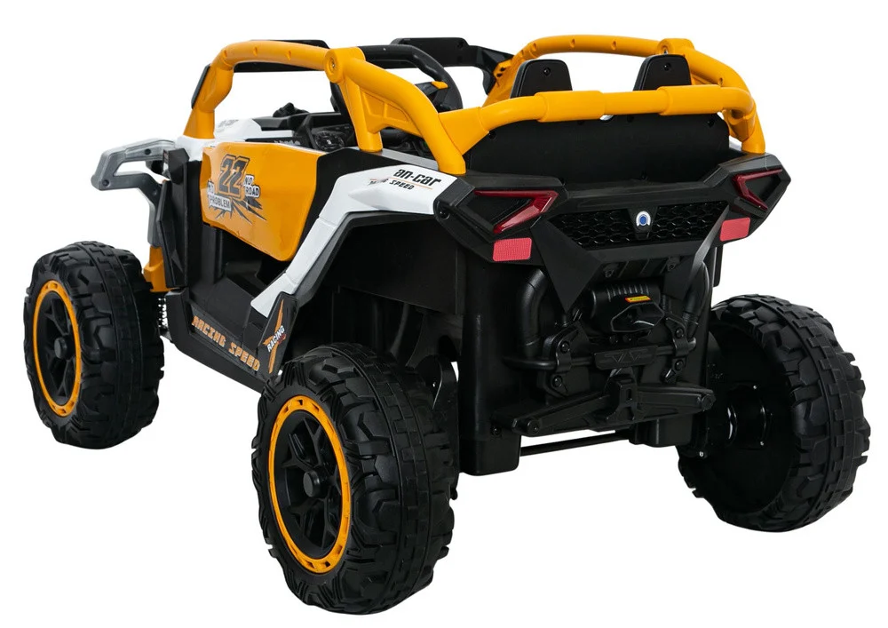 M3 Žuto-bijelo vozilo na baterije 4x4 auto na akumulator_5