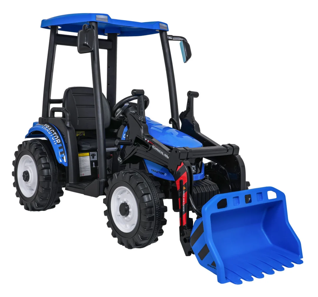 MEGA Traktor D68 s prikolicom plavi_14