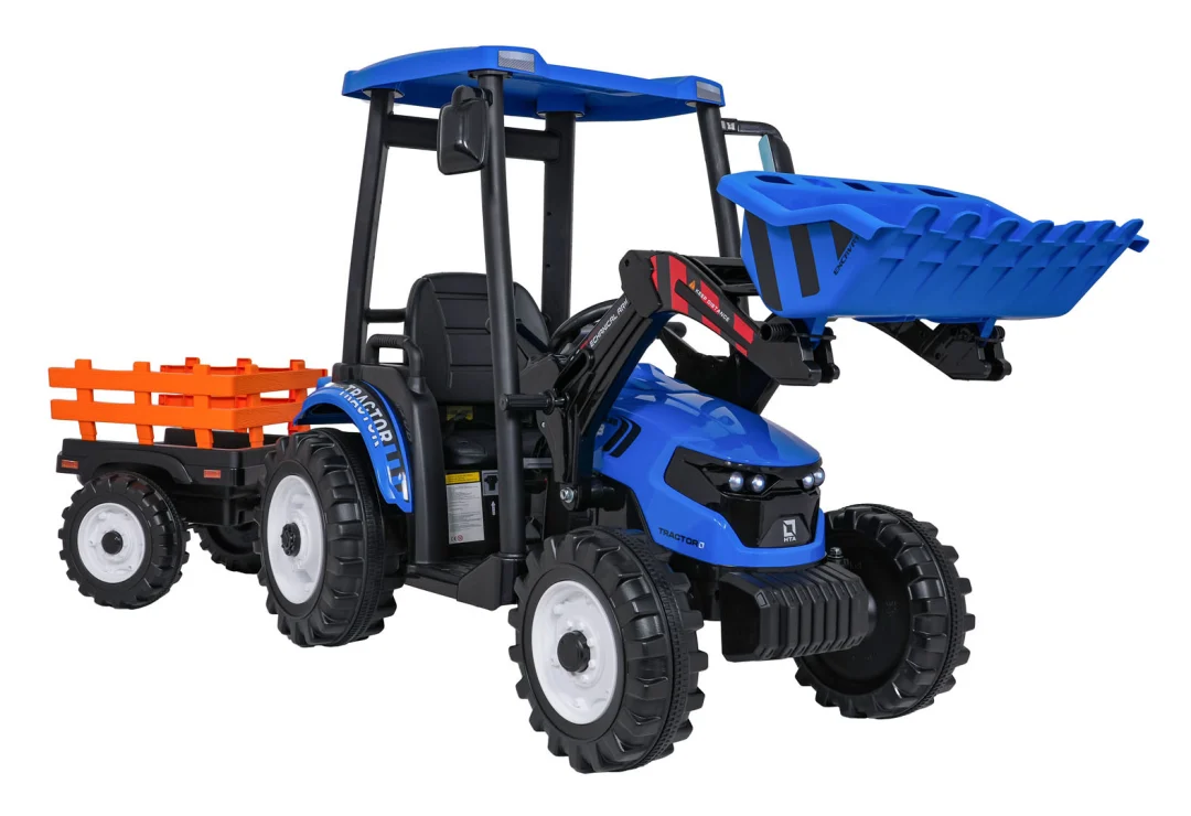MEGA Traktor D68 s prikolicom plavi_4