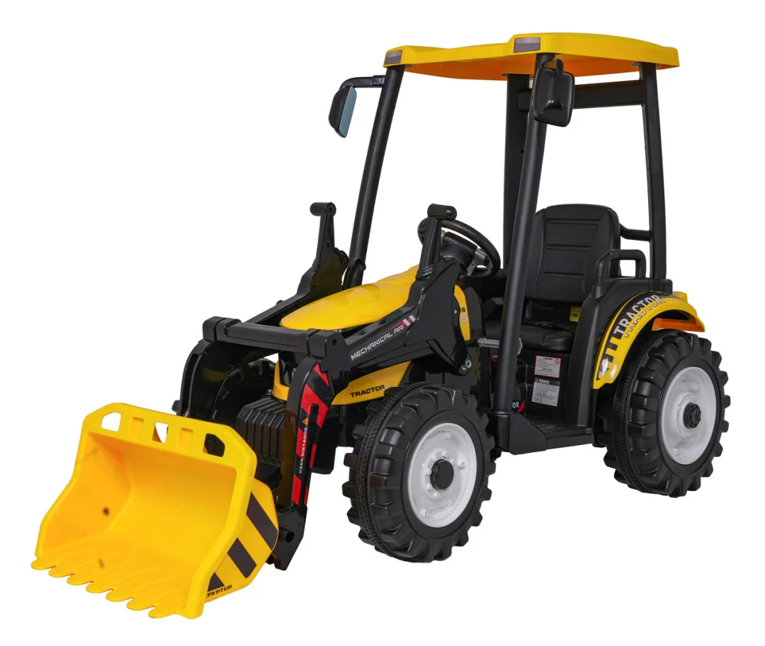 MEGA Traktor D68 s prikolicom žuti_12