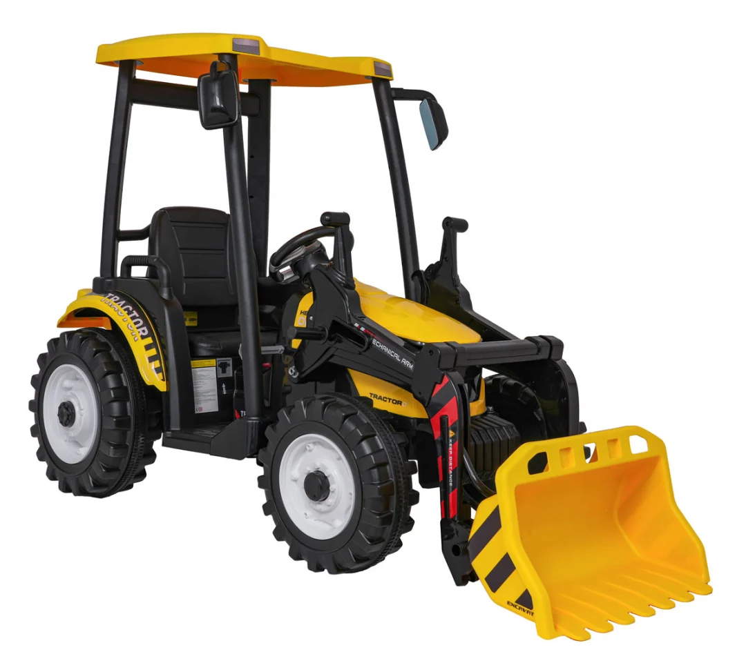 MEGA Traktor D68 s prikolicom žuti_13