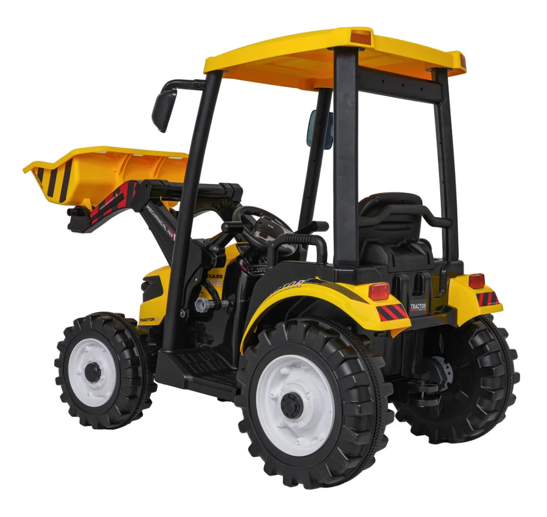 MEGA Traktor D68 s prikolicom žuti_14
