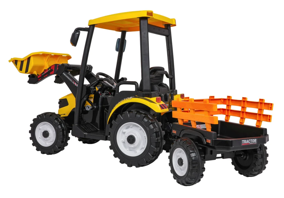 MEGA Traktor D68 s prikolicom žuti_6