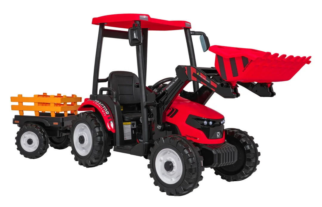 MEGA električni traktor D68 s prikolicom, crveni_4