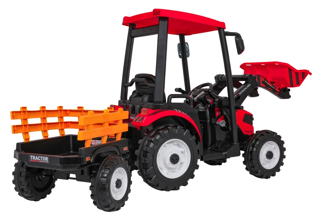 MEGA električni traktor D68 s prikolicom, crveni_5